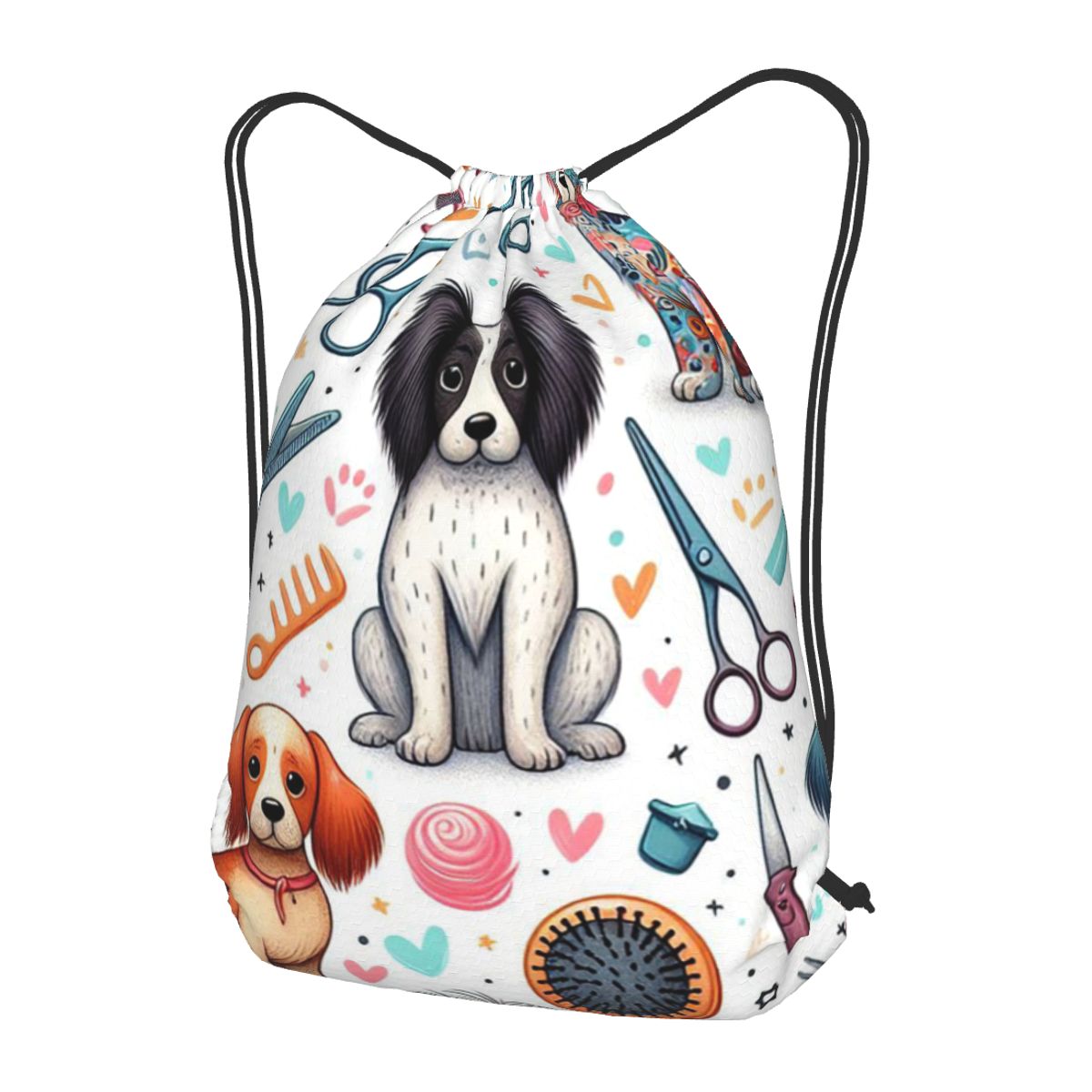 Men'S Grooming Bag - Mochilas estampadas para cuidados com cães,