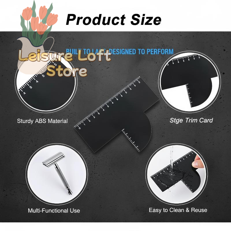 Men'S Grooming Guide - Cartão Guia Profissional para Modelagem de