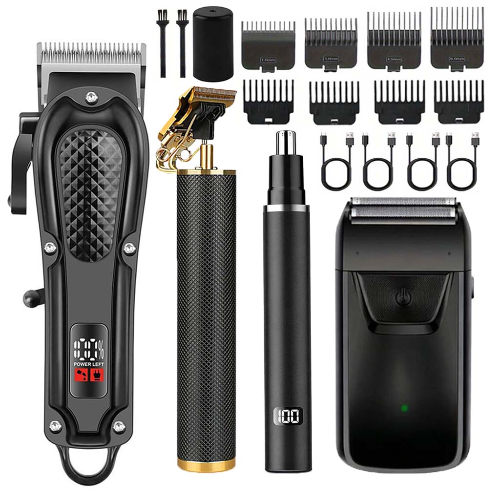 Men'S Grooming Guide - Conjunto Profissional 4 em 1 de