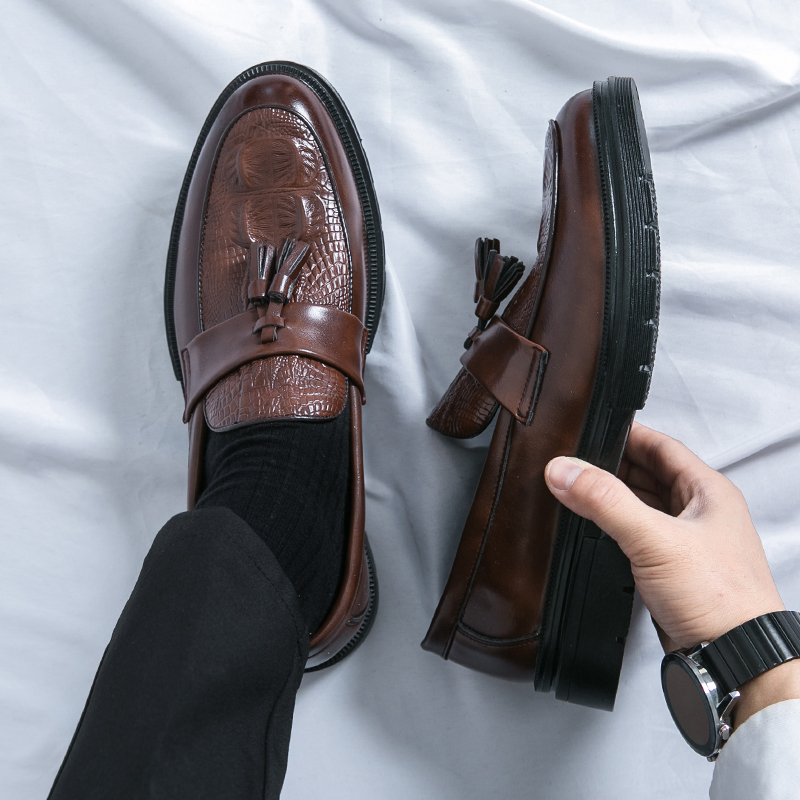 Mens Grooming On Sale - Sapatos masculinos de couro moda primavera