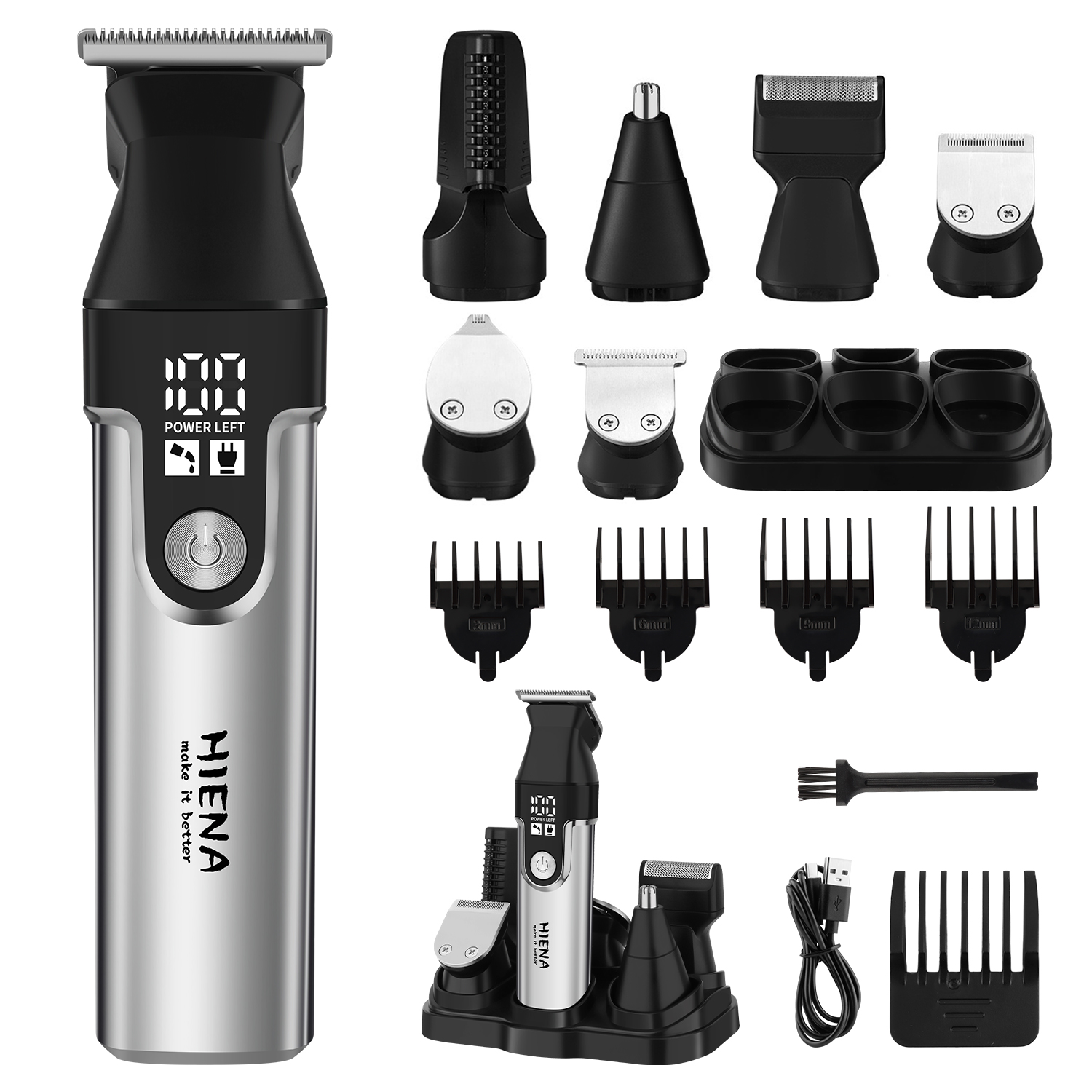 Men'S Grooming Guide - Conjunto de Cortadores de Cabelo Profissionais