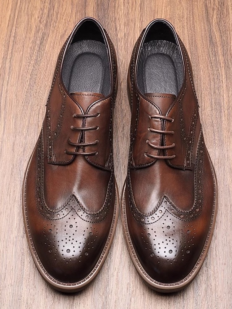 Sapatos de couro estilo britân - Men'S Grooming Tips avaliação e preço