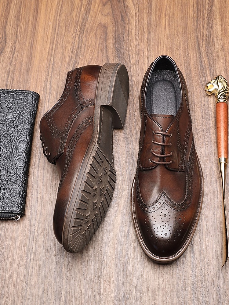 Sapatos de couro estilo britân - Men'S Grooming Tips avaliação e preço