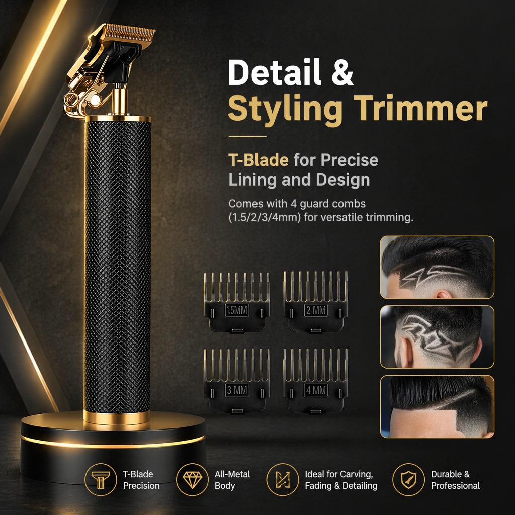 Conjunto Profissional 4 em 1 d - Men'S Grooming Guide avaliação e preço